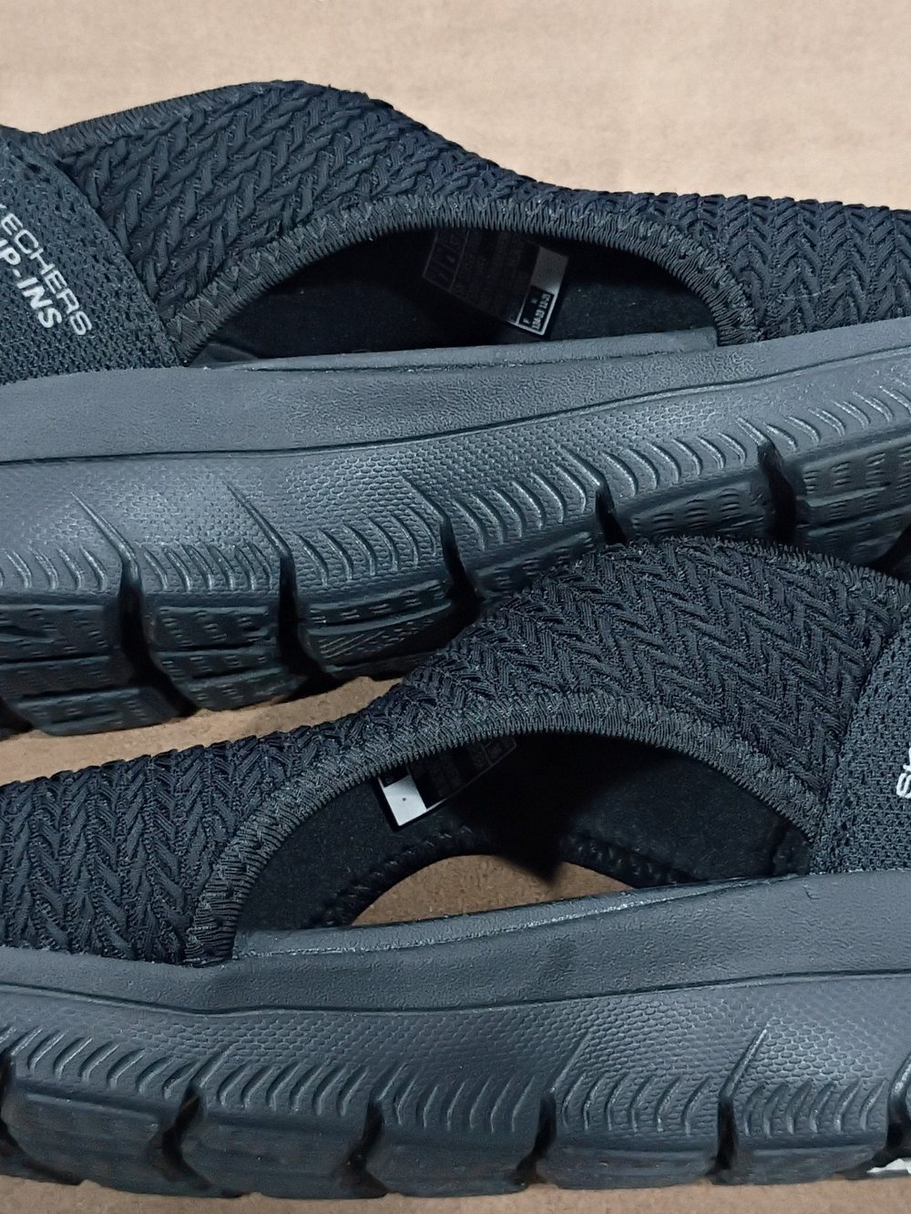 Skechers Black Women's Slip-Ins Open-Toe Sandals - Picture 3 of 6